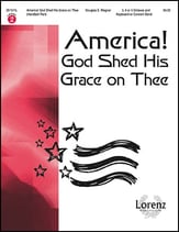 America! God Shed His Grace on Thee Handbell sheet music cover